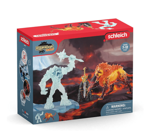 Schleich - Eldrador Creatures: Battle of the Super Weapon Ice Monster vs  Fire Lion Playset with Moveable Parts, 5 Pcs - Walmart.com