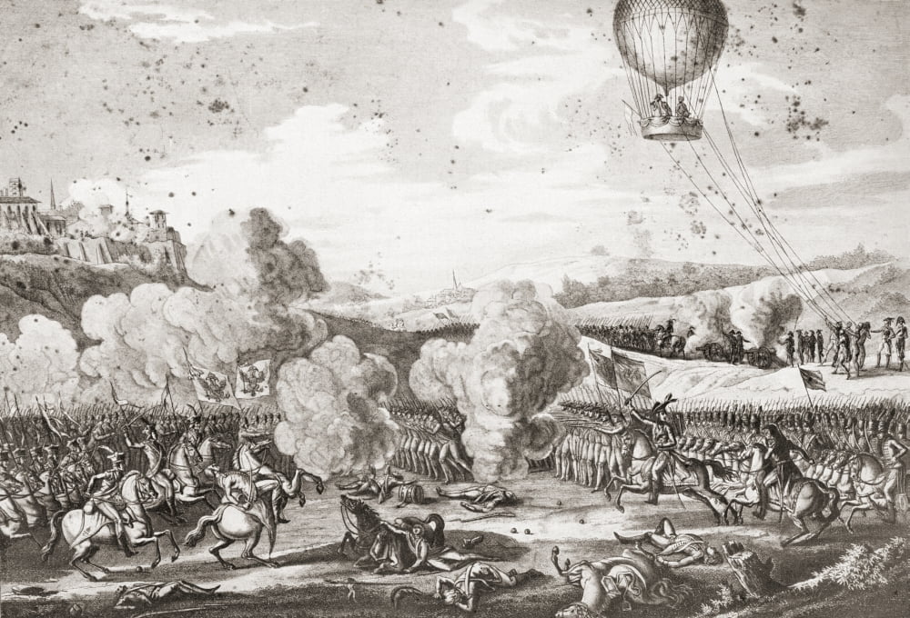 Battle of Fleurus on 26 June 1794 From a contemporary print Canvas Art - Ken Welsh Design Pics (17 x 12)