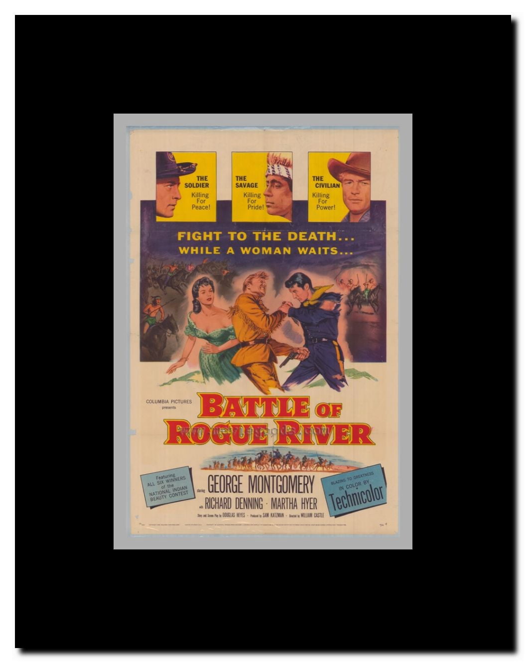 Battle of Rogue River Framed Movie Poster