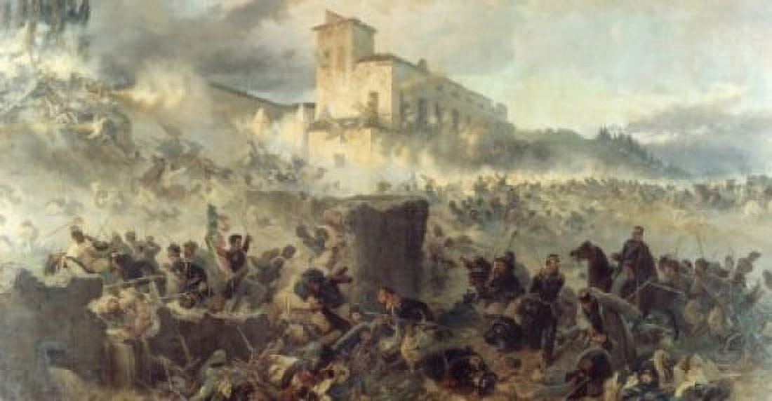 Battle of San Martino Artist Unknown Canvas Art - (18 x 24)