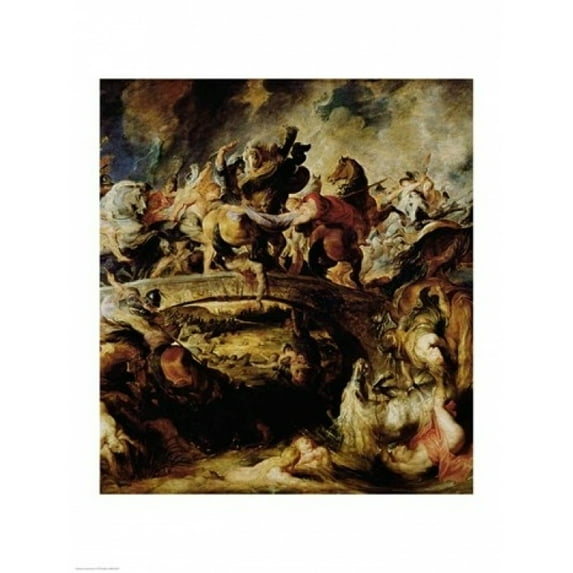 Battle of the Amazons and Greeks Poster Print by Peter Paul Rubens (18 x 24)
