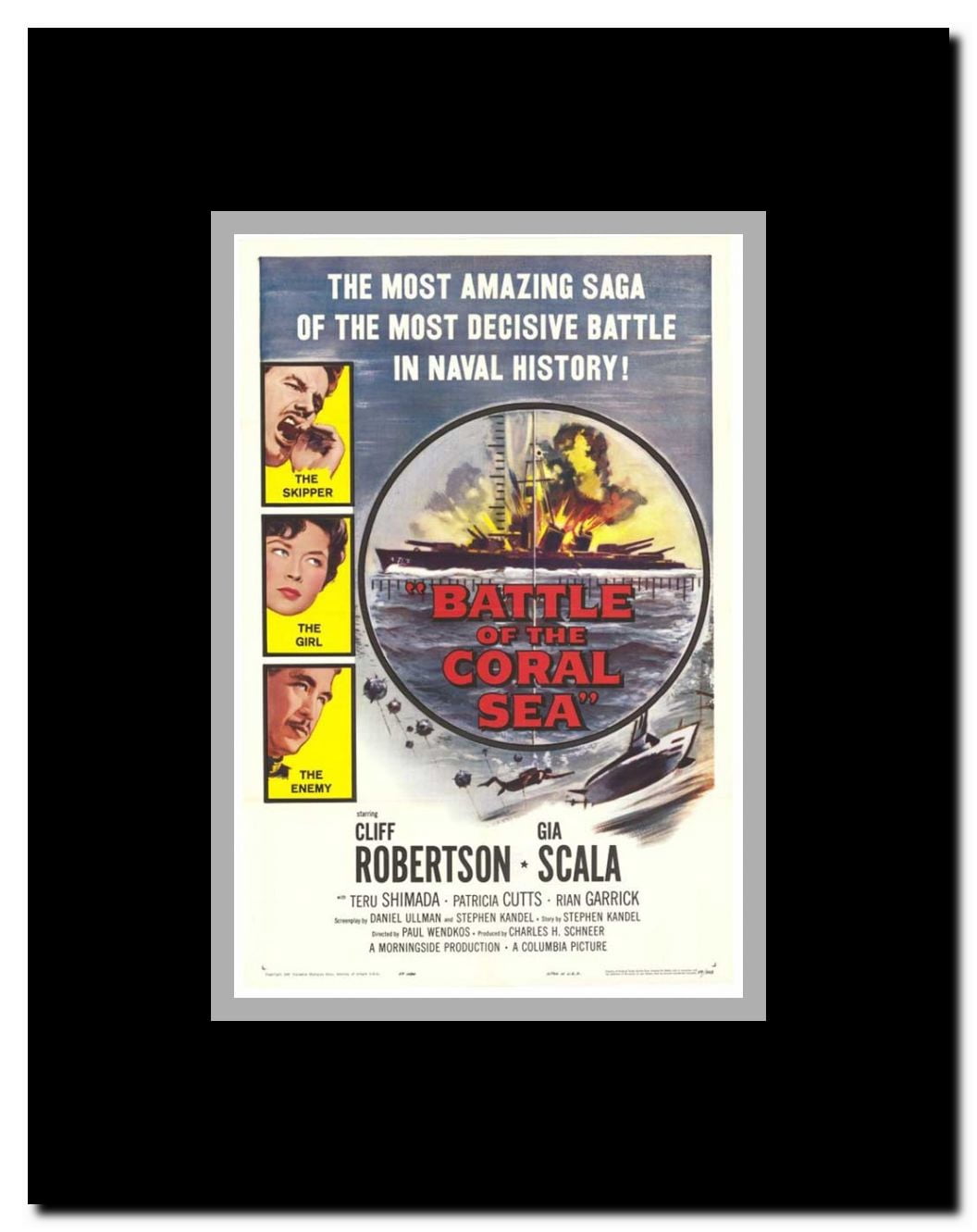 Battle of the Coral Sea Framed Movie Poster