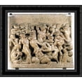 thumbnail image 1 of Battle of the Lapiths and Centaurs 20x20 Black Ornate Wood Framed Canvas Art by Michelangelo, 1 of 2