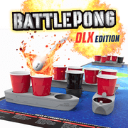 BattlePong DLX, Tabletop Pong Party Game, Indoor Outdoor Pong Game, for All Ages