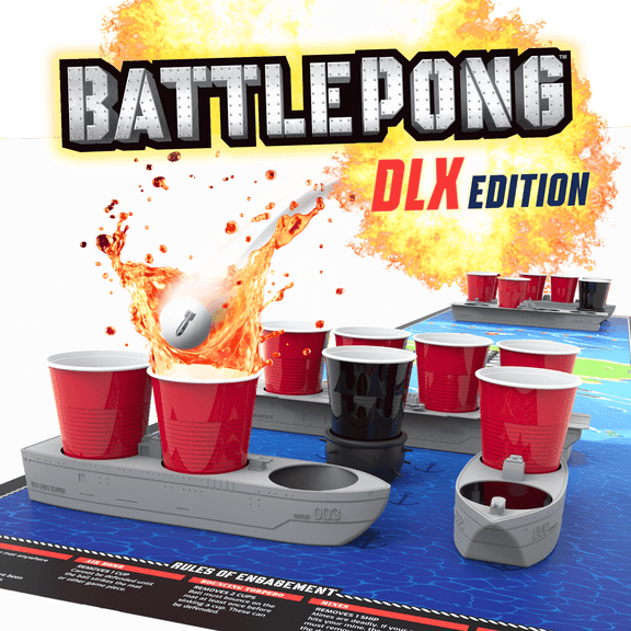 BattlePong™ DLX, Tabletop Pong Party Game, Indoor Outdoor Pong Game, for All Ages
