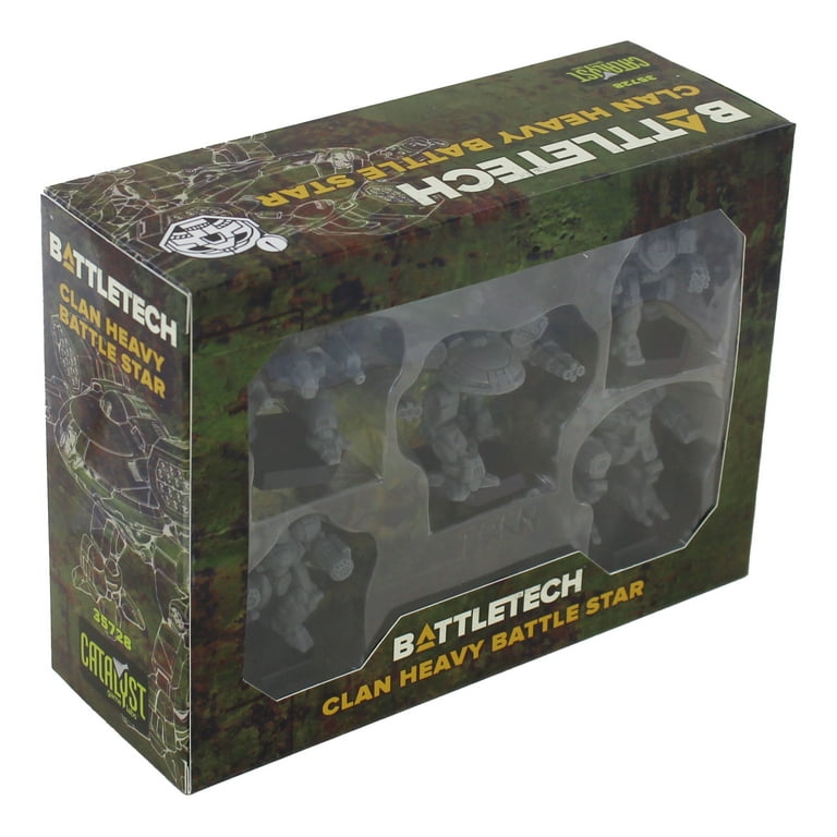 BattleTech Clan Heavy Battle Star - Miniatures Wargame for 2+ Players, Ages 14+, 1.5 Hours+ Play Time - Classic Mech Warfare Collection by Catalyst Game Labs BattleTech Clan Heavy Battle Star - Miniatures Wargame for 2+ Players, Ages 14+, 1.5 Hours+ Play Time - Classic Mech Warfare Collection by Catalyst Game Labs