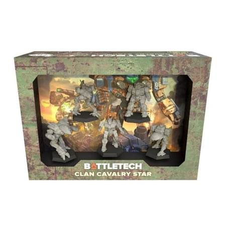 Catalyst Game Labs BattleTech Clan Cavalry Star Strategy ForcePack Board Game with Miniatures and Cards
