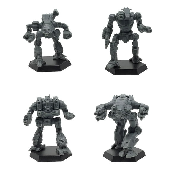 BattleTech Mini Force Pack: Inner Sphere Heavy Battle Lance Minifigures | Strategic Miniature Tabletop Board Game | 2+ Players | By Catalyst Game Labs