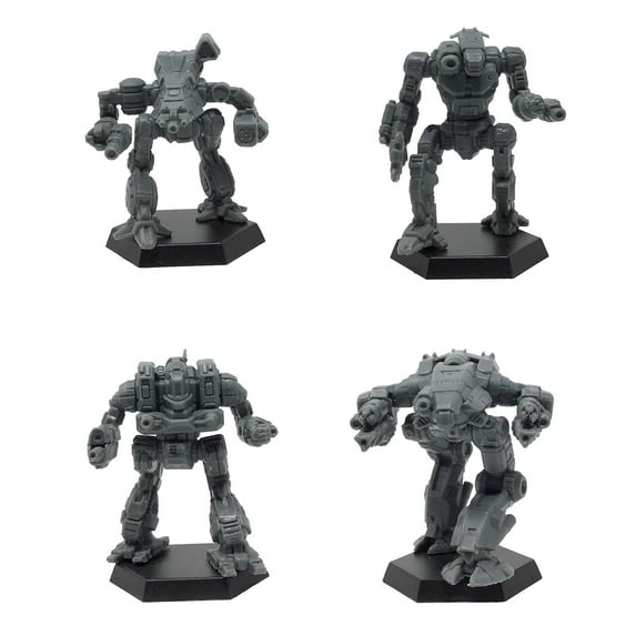 BattleTech Mini Force Pack: Inner Sphere Heavy Battle Lance Minifigures | Strategic Miniature Tabletop Board Game | 2+ Players | By Catalyst Game Labs
