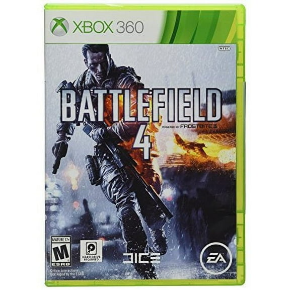 Restored Battlefield 4 for Xbox 360, Shooter, Physical Format, 1 Offline Player