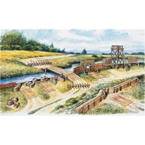 Battlefield Accessory Set 19th 1/72 Italeri Multi-Colored