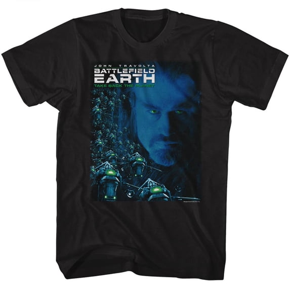 Battlefield Earth Movie Poster Black Adult T-Shirt
