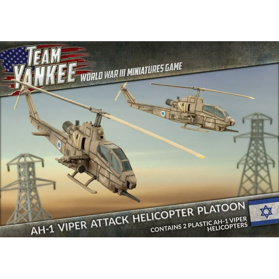 World War III Team Yankee Oil Wars: Israeli AH-1 Viper Attack Helicopter Platoon