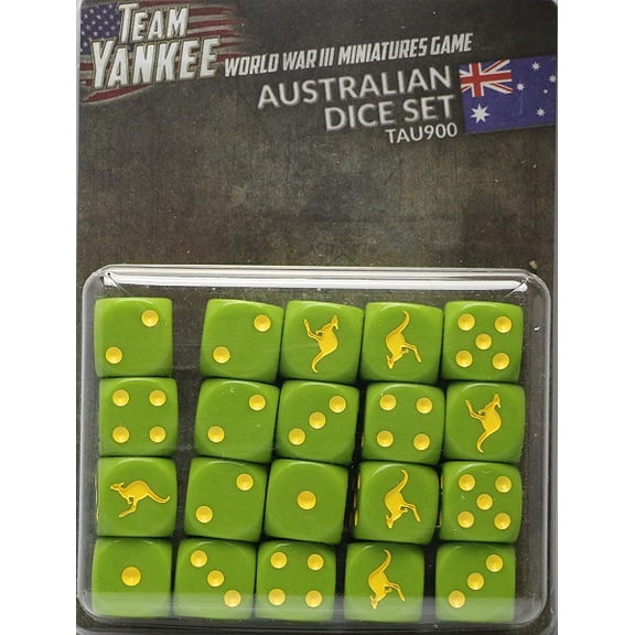 Battlefront Miniatures Australian Dice Set (20) New
