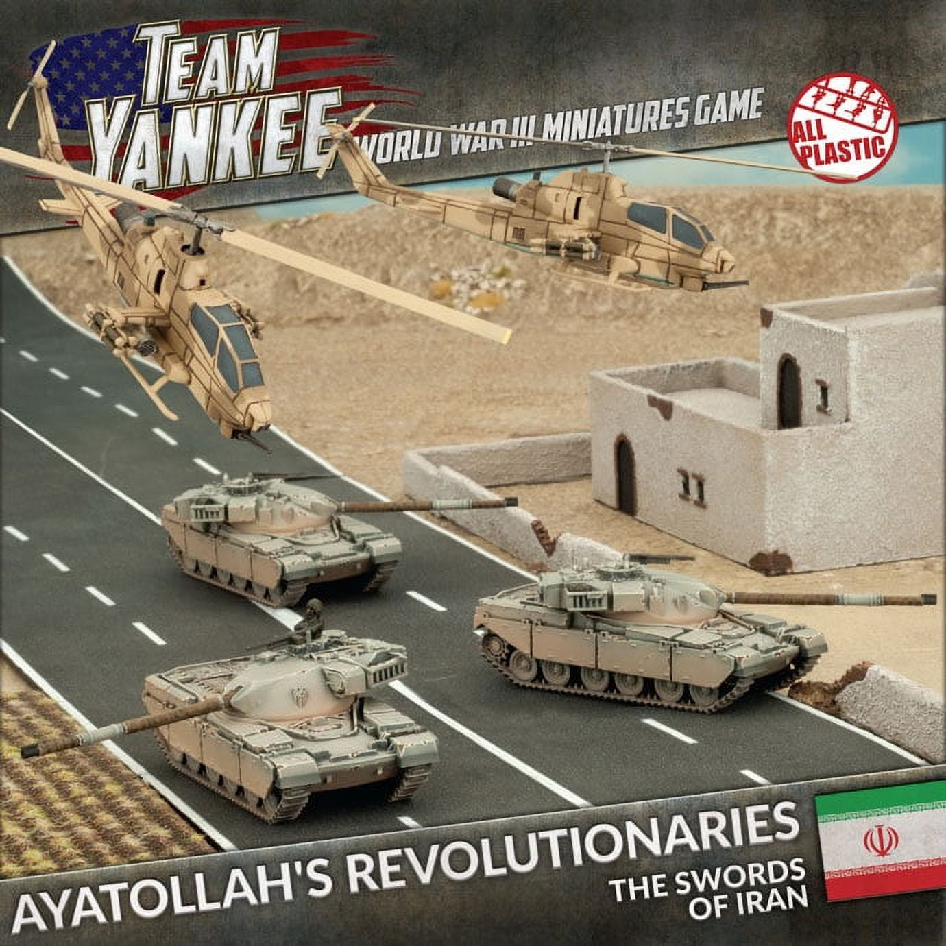 Gale Force Nine Team Yankee - Soviet T-80 Tank Company (5 Plastic Miniatures) - World War III Wargame