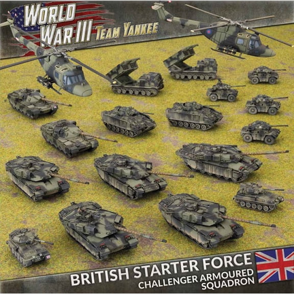 Battlefront Miniatures British Starter Force - Challenger Armoured Squadron New