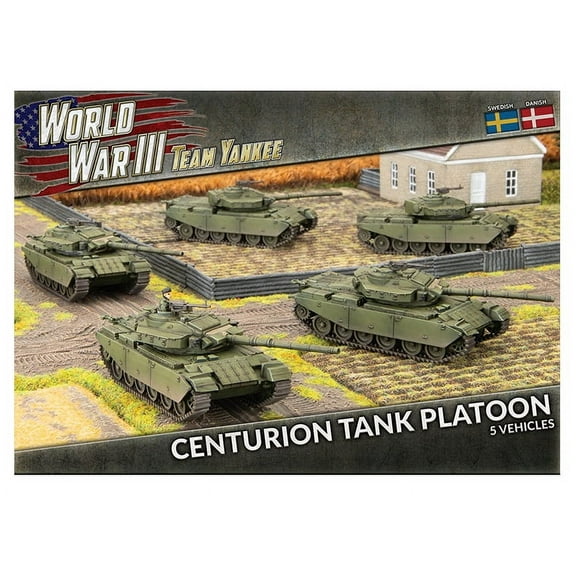 World War III Team Yankee: Swedish Centurion Tank Platoon (x5)