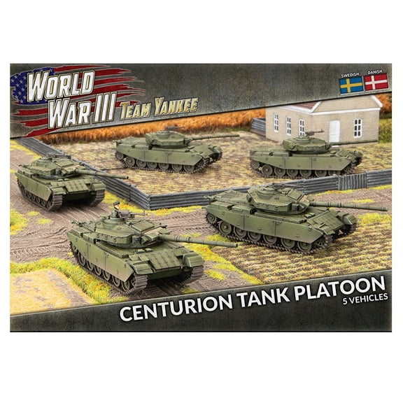 World War III Team Yankee: Swedish Centurion Tank Platoon (x5)