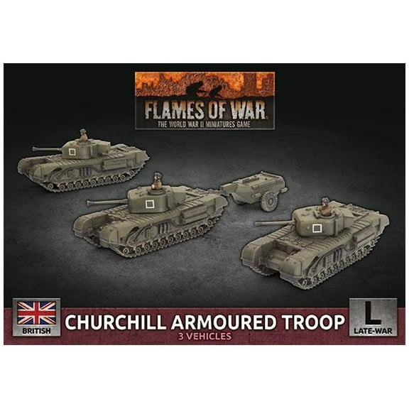 Flames of War: British Churchill Armoured Troop (Late-War)