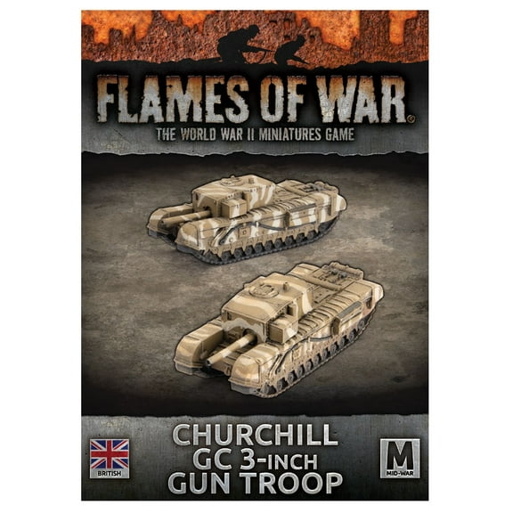 Flames of War: British Churchill GC 3-Inch Gun Troop (Mid-War) BBX67