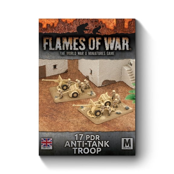 Flames of War Mid-War British 17 PDR Anti-Tank Troop