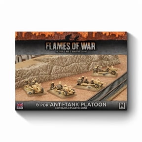 Battlefront Miniatures Flames of War British 6 PDR Anti-Tank Platoon FOW BBX38