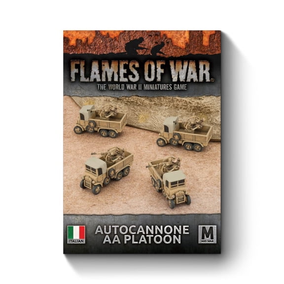 Flames of War Italian Autocannone 20mm AA Platoon 15mm FOW WWII