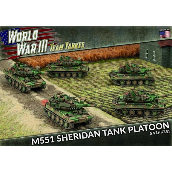 Battlefront Miniatures M551 Sheridan Tank Platoon New