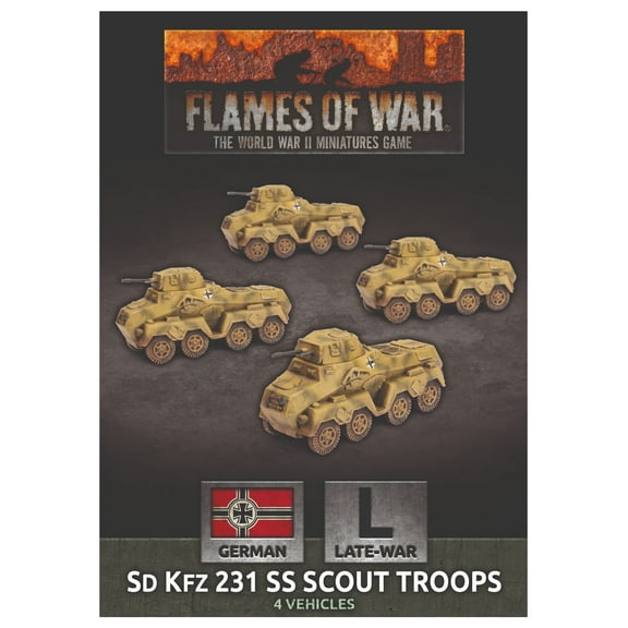 Flames of War: German Sd Kfz 231 SS Scout Troops (Late-War)