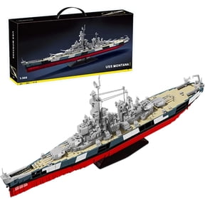 Battleship Building Block Set,2956 PCS |1:300 Scale WWII Naval Warship Kit, Exquisite Collectible Display Toy, Ideal Gift for Military Enthusiasts