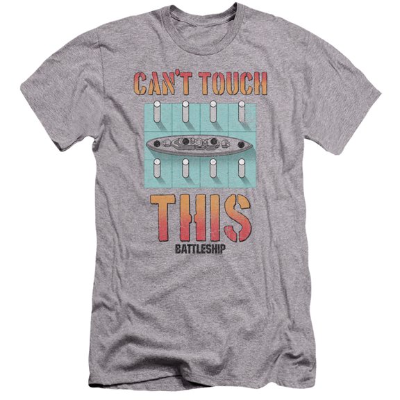 Battleship Cant Touch This HBO S/S Adult 30/1 T-Shirt Athletic Heather