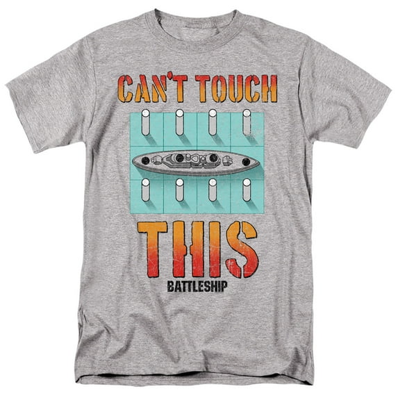 Battleship Cant Touch This S/S Adult 18/1 T-Shirt Athletic Heather