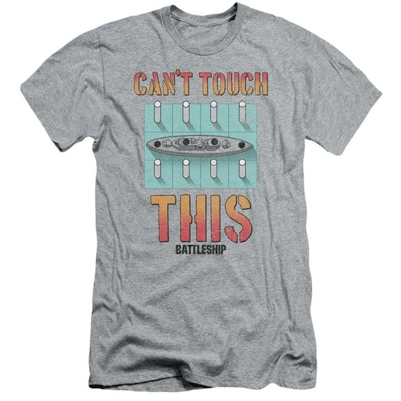 Battleship Cant Touch This S/S Adult 30/1 T-Shirt Athletic Heather