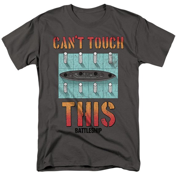 Battleship Cant Touch This Unisex Adult T Shirt, Charcoal, 4X Large