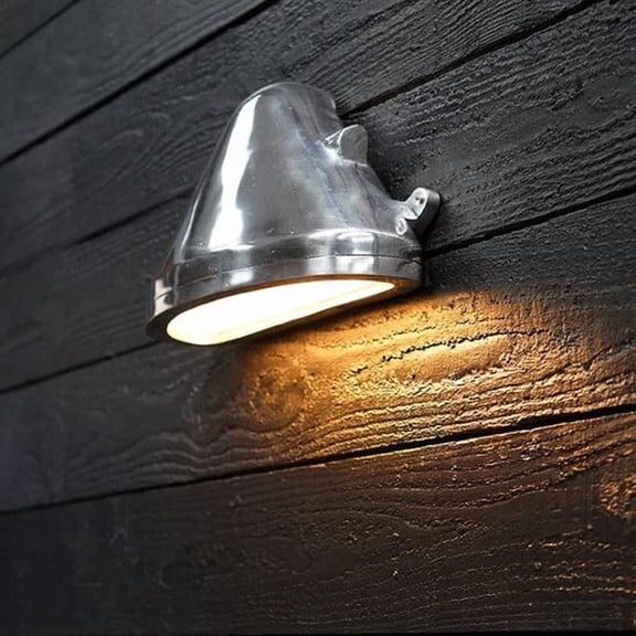 Battleship Deck-Wash Bulkhead Light  Royal Navy Aluminium Wall Sconce