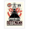 thumbnail image 1 of Battleship Potemkin (Potyomkin) - Directed by Sergei Eisenstein - Vintage Soviet Film Movie Poster c.1925 - Bamboo Fine Art 290gsm Paper Print (Unframed) 24x32in, 1 of 4