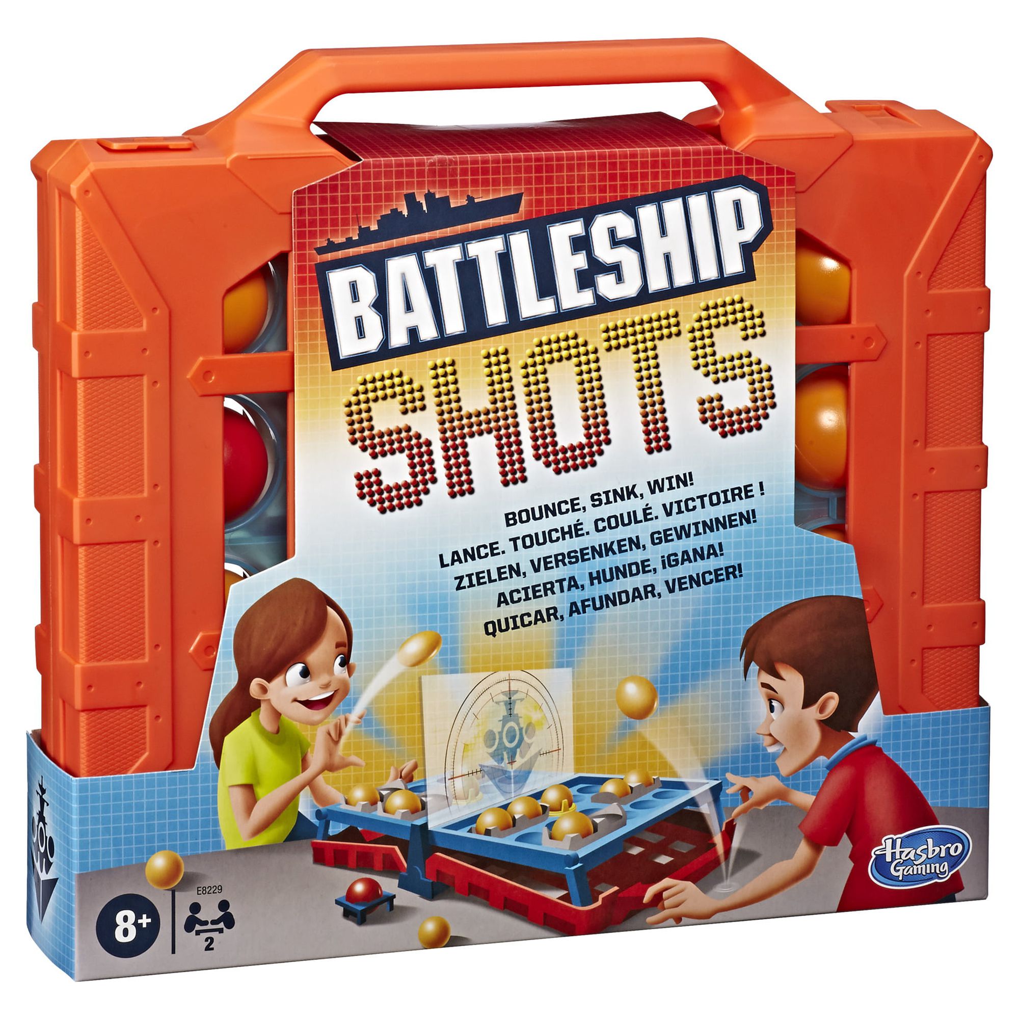 Battleship Shots Board Game for Kids and Family Ages 8 and Up, 2 Players - image 1 of 8