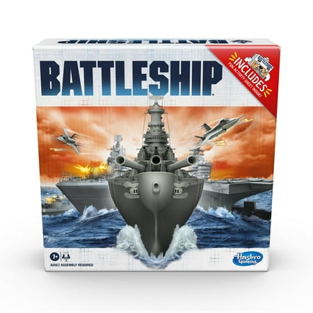 Battleship The Classic Naval Combat Board Game for Kids and Family Ages 7 and Up, 2 Players