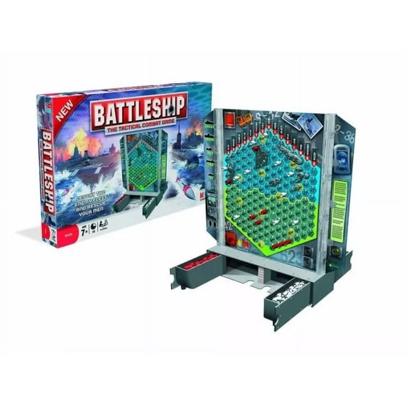 Battleship The Tactical Combat Game Double Sided Battle Grid Hasbro 2008 Ages 7+