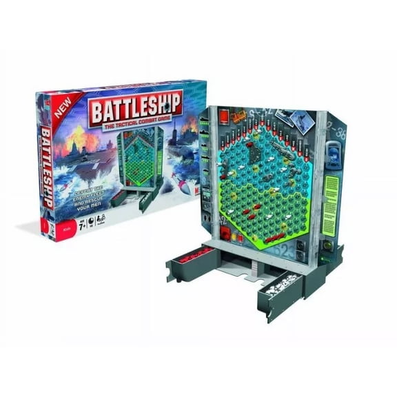 Battleship The Tactical Combat Game Double Sided Battle Grid Hasbro 2008 Ages 7+
