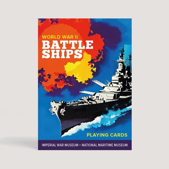 Battleships (WWII US British Navy USS Missouri Hood) Playing Cards by Piatnik
