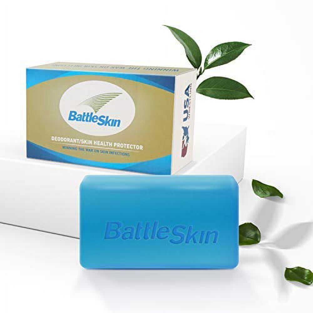 Battleskin Bar Soap Tea Tree Soap, Antifungal Soap for Women/Men Help