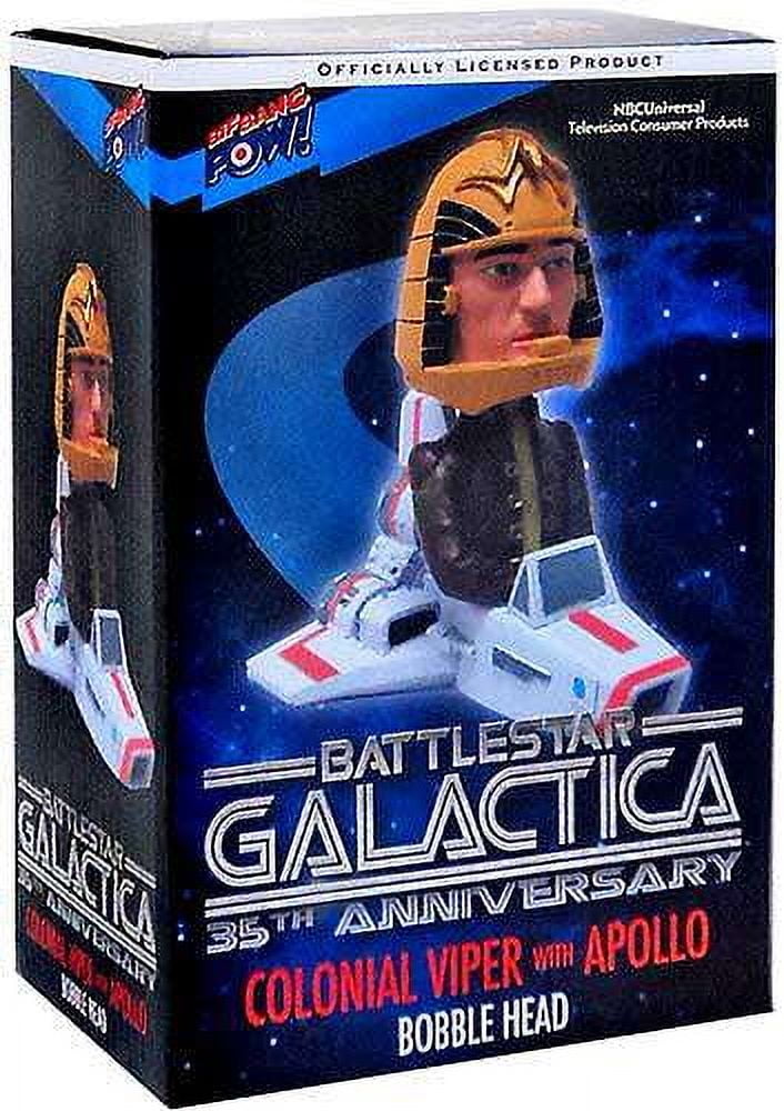 Battlestar Galactica 35th Anniversary Colonial Viper with Apollo Bobble Head