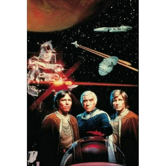 Battlestar Galactica 70S poster Metal Sign 8inx 12in Metal Print 8x12 Square Adults AB Posters