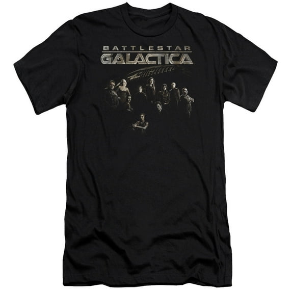 Battlestar Galactica Battle Cast S/S Adult 30/1 T-Shirt Black
