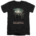 thumbnail image 1 of Battlestar Galactica Crossroads S/S Adult V-Neck T-Shirt Black, 1 of 1