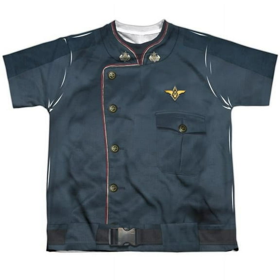 Battlestar Galactica - Duty Blue (Front/Back Print) - Youth Short Sleeve Shirt - Large