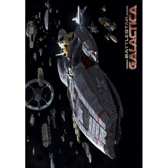 Battlestar Galactica Fleet Poster 16in x 24in 16x24 Multi-Color Square Adults Western Graphic