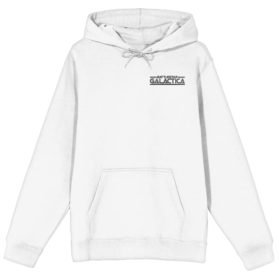 Battlestar Galactica Glitch Logo Hooded Sweatshirt for Men-3XL