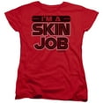 thumbnail image 1 of Battlestar Galactica Im A Skin Job S/S Women's T-Shirt Red, 1 of 1